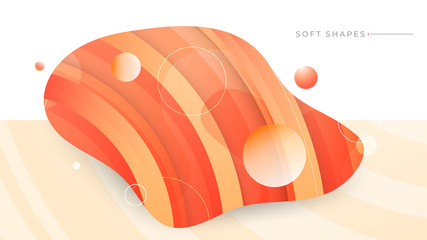 Wall Mural - Flat liquid color abstract geometric shape. Fluid gradient elements for minimal banner, logo, social post. Futuristic trendy dynamic elements. Abstract background. Eps10 vector.
