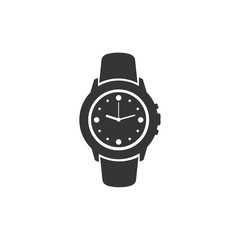 Poster - Wristwatch icon symbol template black color editable. simple logo vector illustration for graphic and web design.
