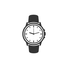 Aufkleber - Wristwatch icon symbol template black color editable. simple logo vector illustration for graphic and web design.