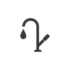 Aufkleber - Water tap icon symbol template black color editable. simple logo vector illustration for graphic and web design.