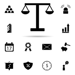 Aufkleber - Libra icon. Universal set of banking for website design and development, app development