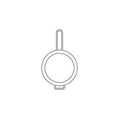 Aufkleber - frying pan icon. Element of camping for mobile concept and web apps icon. Outline, thin line icon for website design and development, app development