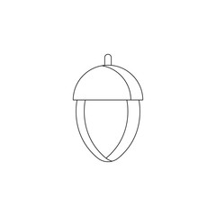 Aufkleber - acorn icon. Element of camping for mobile concept and web apps icon. Outline, thin line icon for website design and development, app development