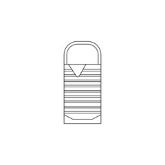 Aufkleber - sleeping bag icon. Element of camping for mobile concept and web apps icon. Outline, thin line icon for website design and development, app development
