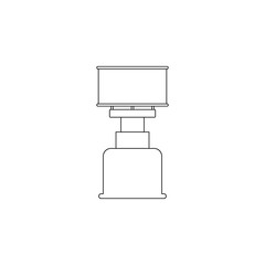Aufkleber - field burner icon. Element of camping for mobile concept and web apps icon. Outline, thin line icon for website design and development, app development