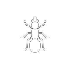 Poster - ant icon. Element of camping for mobile concept and web apps icon. Outline, thin line icon for website design and development, app development