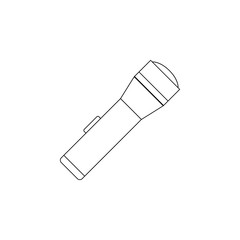 Aufkleber - lamp icon. Element of camping for mobile concept and web apps icon. Outline, thin line icon for website design and development, app development