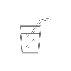 Aufkleber - juice flat icon. Element of summer for mobile concept and web apps icon. Outline, thin line icon for website design and development, app development