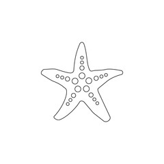 Poster - starlet flat icon. Element of summer for mobile concept and web apps icon. Outline, thin line icon for website design and development, app development