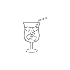 Aufkleber - soft drink flat icon. Element of summer for mobile concept and web apps icon. Outline, thin line icon for website design and development, app development
