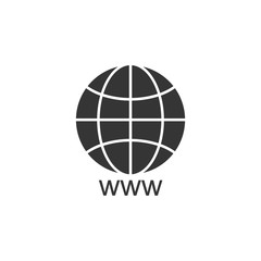 Aufkleber - go to website icon symbol template black color editable. simple logo vector illustration for graphic and web design.