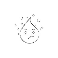 Aufkleber - Emoji thief icon. Element of emoji for mobile concept and web apps icon. Outline, thin line icon for website design and development, app development