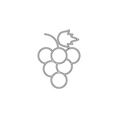 Aufkleber - Grapes colored icon. Element of fruit for mobile concept and web apps icon. Outline, thin line icon for website design and development, app development
