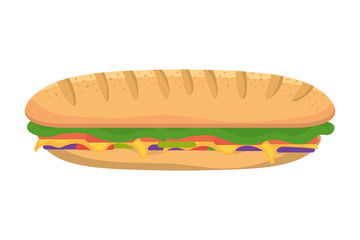 Poster - Isolated sandwich design vector illustrator