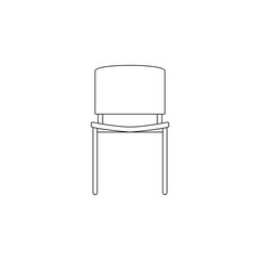 Aufkleber - Chair flat icon. Element of furniture for mobile concept and web apps icon. Outline, thin line icon for website design and development, app development