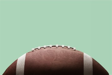 Wall Mural - American football ball on background