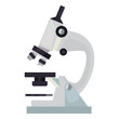 chemistry microscope on white background