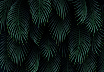 Wall Mural - branch palm realistic