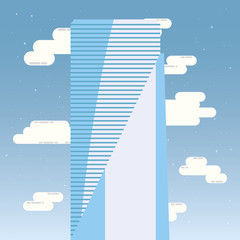 Poster - skyscraper urban tower sky background