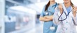 © BillionPhotos.com - Clinic doctor see adult assistance assistant background