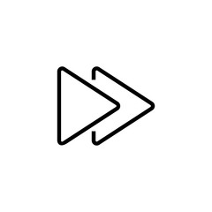 Poster - Forward symbol line icon