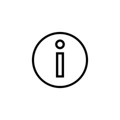 Poster - Information symbol line icon