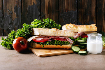 Wall Mural - Homemade sandwich