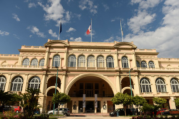 Canvas Print - Palais de l’Europe in Menton,(theater and concert  hall in Menton) France