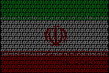 Illustration idea for cyber attack on Iran.