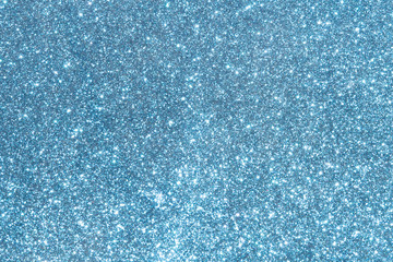 Wall Mural - blue sparkle glitter abstract bokeh background Christmas	