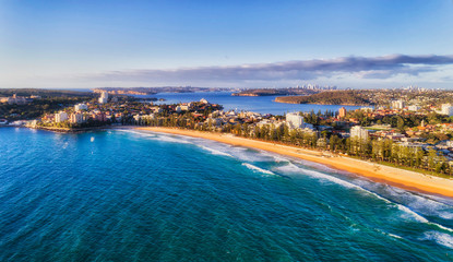 Canvas Print - D Manly Beach CBD Day