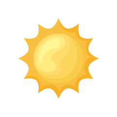 Sticker - summer hot sun isolated icon