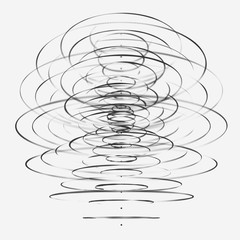 Poster - sphere particles. abstract 3d sphere made of points. futuristic technology style. sphere particles. 