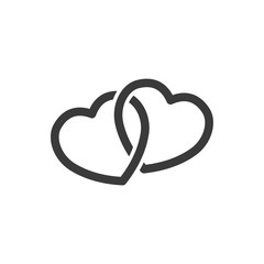 Poster - Heart Love icon template black color editable. Heart Love symbol vector sign isolated on white background. Simple logo vector illustration for graphic and web design.