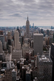 Fototapeta  - New York skyline of Manhattan and central park as seen from a high point as an aerial view