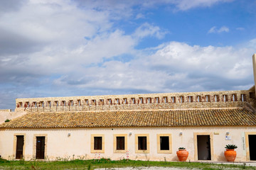 Wall Mural - building in Castello Maniace;Italy