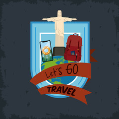 Sticker - travel journey and tourism places