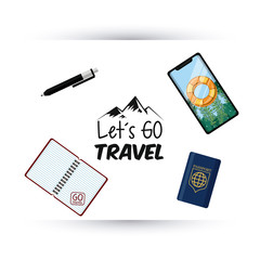 Sticker - travel journey and tourism icon