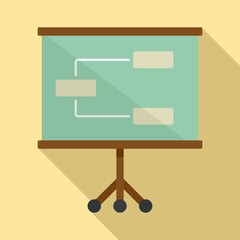 Poster - management banner icon. flat illustration of management banner vector icon for web design
