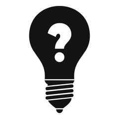 Poster - bulb idea icon. simple illustration of bulb idea vector icon for web design isolated on white backgr