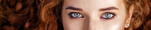 Women's Eyes. Banner For The Site. The Concept Of Fashion, Beauty, Cosmetics And Care