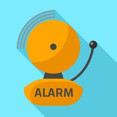 Poster - Ring alarm icon. Flat illustration of ring alarm vector icon for web design