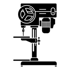 Poster - Industrial drilling machine icon. Simple illustration of industrial drilling machine vector icon for web design isolated on white background