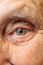  Eye Close Up, Close-up Of Old Woman's Eye