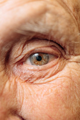  Eye close up, Close-up of old woman's eye