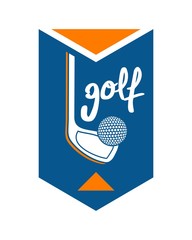 Wall Mural - golf emblem design