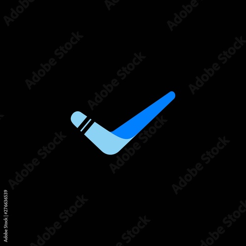 Cuadros en Lienzo simple creative boomerang vector logo