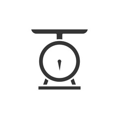 Poster - Weight scale icon symbol template black color editable. simple logo vector illustration for graphic and web design.