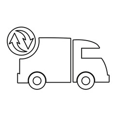 Sticker - fast delivery related icon vector ilustrate