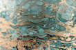 © Anna Babii - Marbling pattern. Golden powder marble liquid texture.